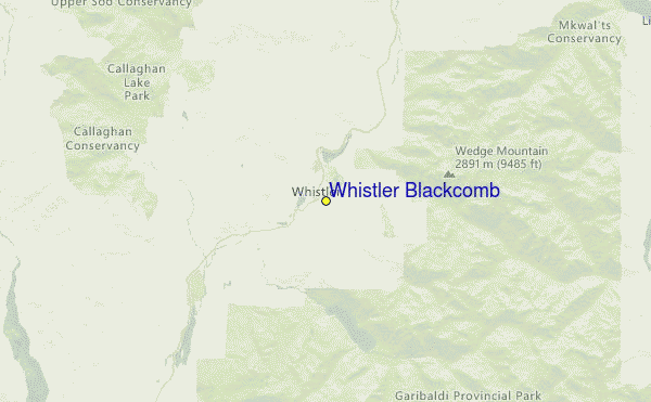 Whistler Location Map