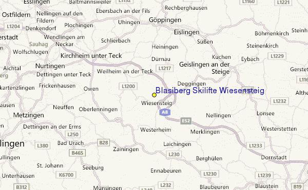 Bläsiberg Skilifte Wiesensteig Location Map