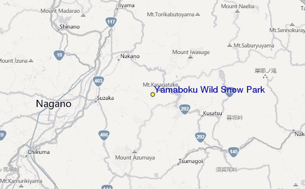 Yamaboku Wild Snow Park Location Map