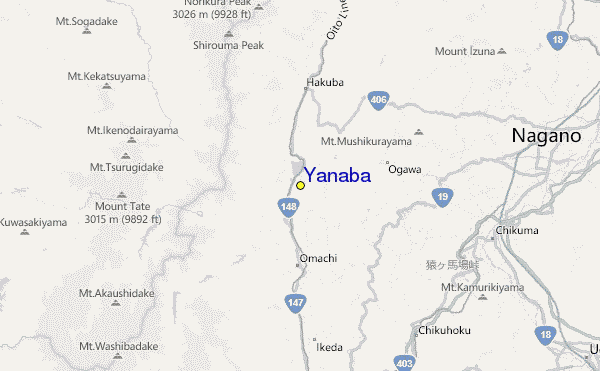 Yanaba Location Map