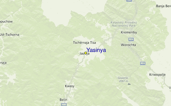 Yasinya Location Map