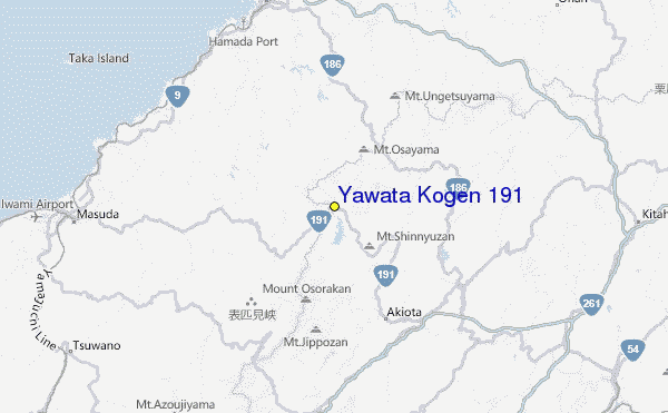 Yawata Kogen 191 Location Map