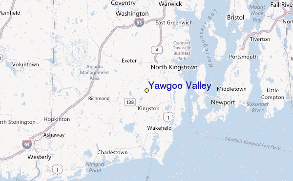 Yawgoo Valley Location Map