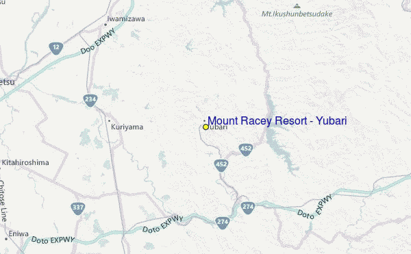 Yuubari Mt Racey Resort Location Map