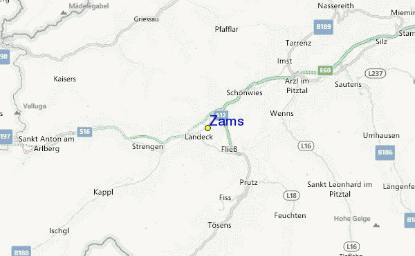 Zams Location Map