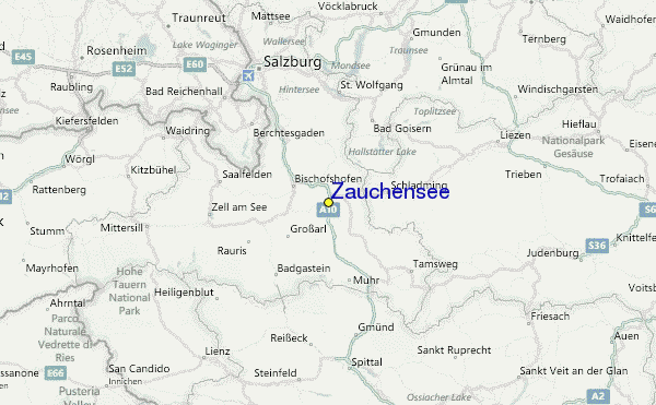 Zauchensee Austria Map