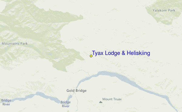 Chilcotin Mountain Range - TLH Heliskiing Location Map