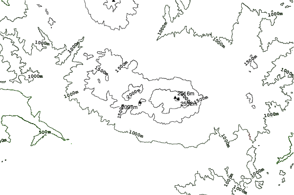 Asama 2000 Park neighbourhood contours