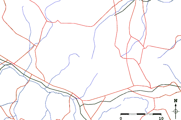 Roads and rivers close to Asama 2000 Park