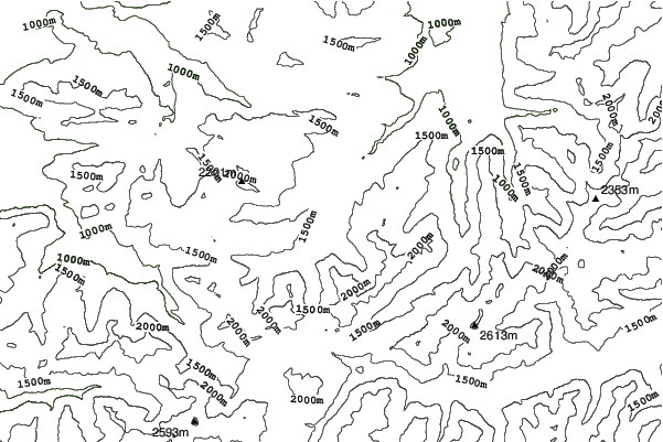 Hirschegg neighbourhood contours