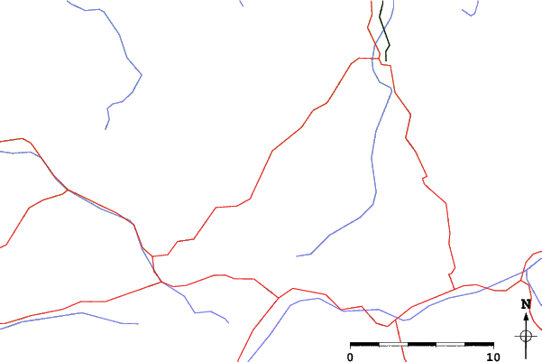 Roads and rivers close to Hirschegg
