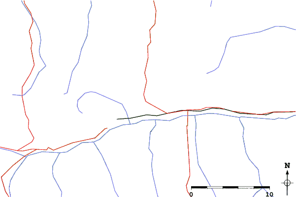 Roads and rivers close to Jochberg/PassThurn