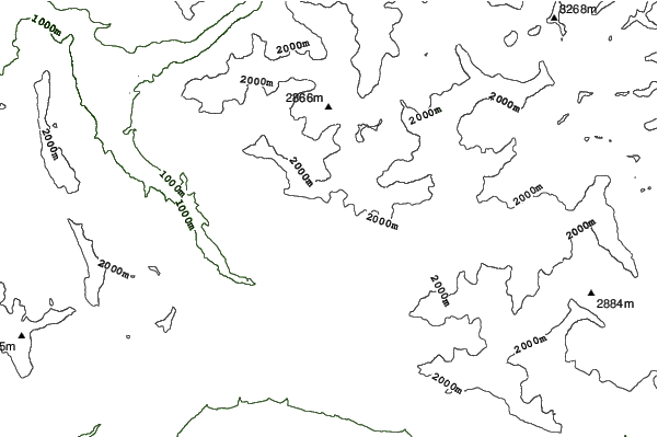 Saint Michel de Chaillol-La Lozière neighbourhood contours