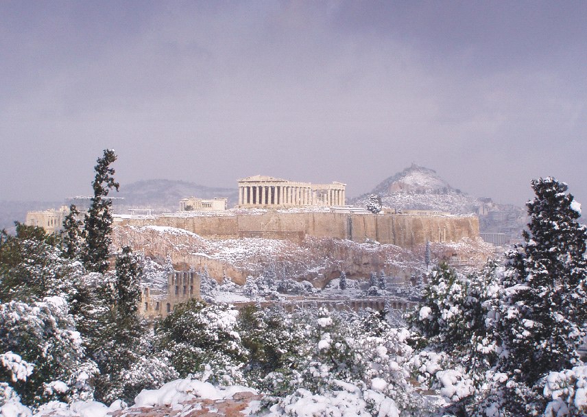 Snow Athens