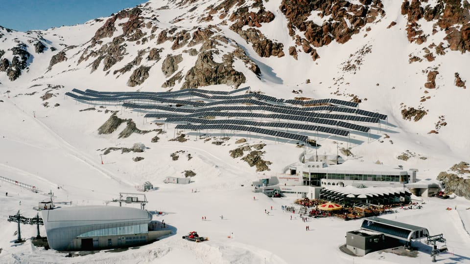 Austrian Glacier Plans To Be 100% Solar Powered in Winter