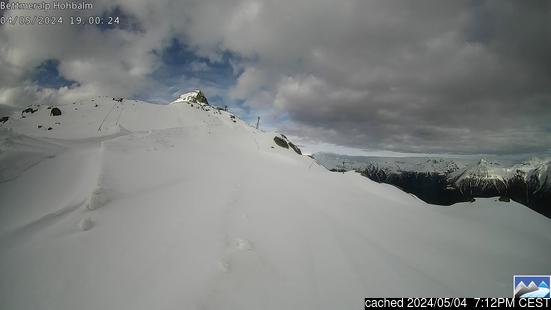 Bettmeralp - Aletschの雪を表すウェブカメラのライブ映像