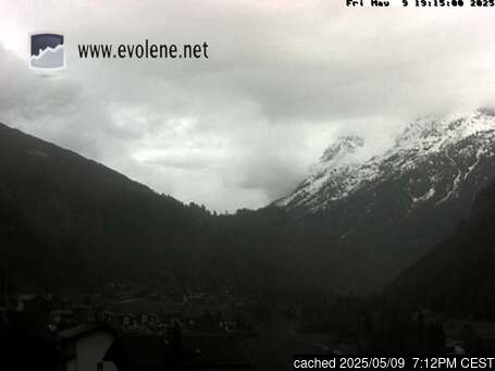 Live Snow webcam for Evolène