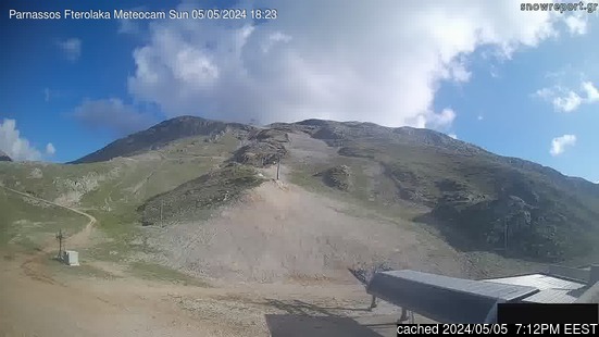 Mt Parnassos-Fterolakaの雪を表すウェブカメラのライブ映像