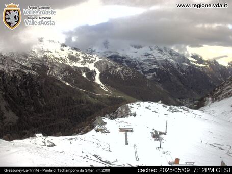 Live snöwebbkamera för Gressoney-la-Trinite 