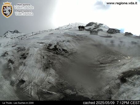 Live snöwebbkamera för La Thuile 