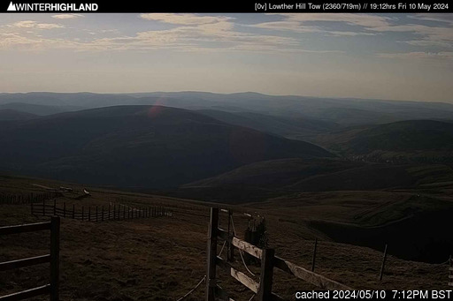 Live Snow webcam for Lowther Hills