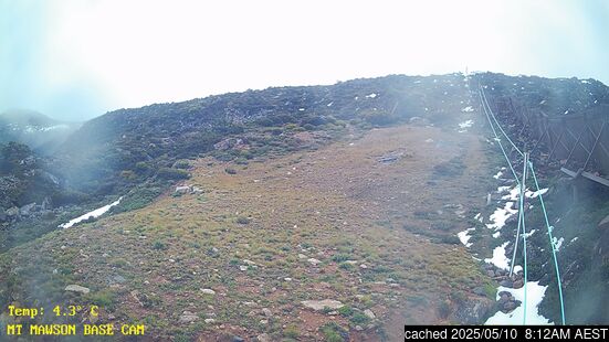 Live snöwebbkamera för Mount Mawson 