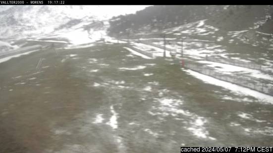 Vallter 2000の雪を表すウェブカメラのライブ映像