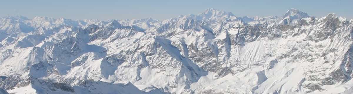 snowy ski resort
