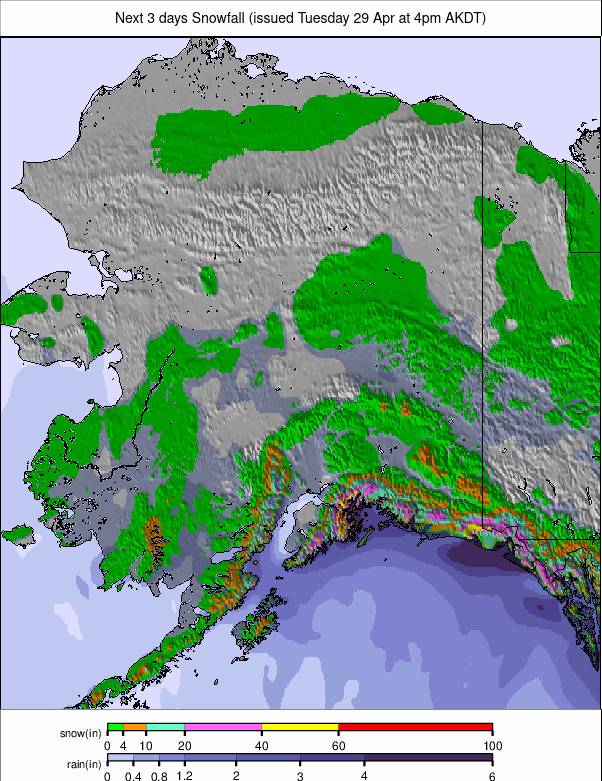 Precipitation forecast North America (Precipitații în America de Nord)