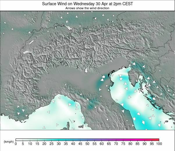 Alps weather map - click to go back to main thumbnail page