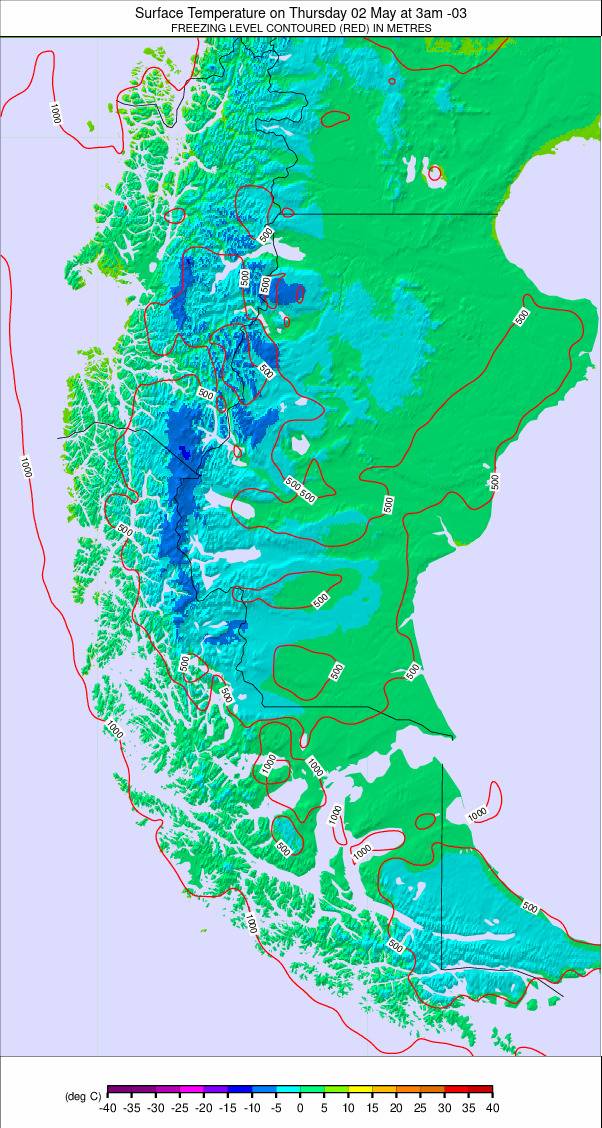 Southern Andes weather map - click to go back to main thumbnail page
