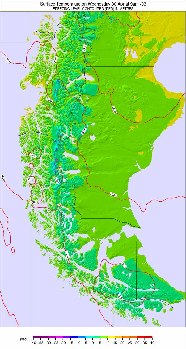 Southern Andes weather map - click to go back to main thumbnail page