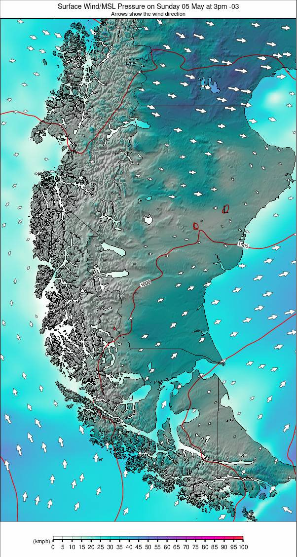 Southern Andes weather map - click to go back to main thumbnail page
