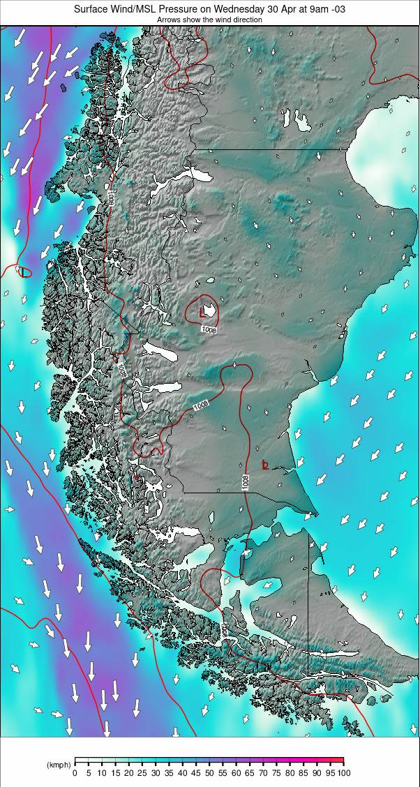 Southern Andes weather map - click to go back to main thumbnail page