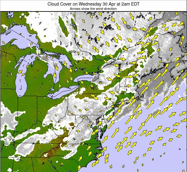 Appalachians and Great Lakes weather map - click to go back to main thumbnail page