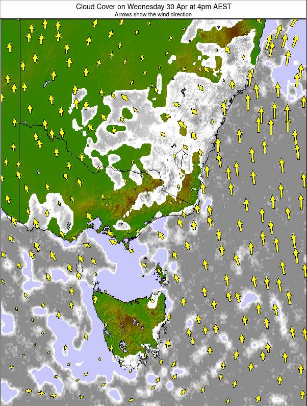 Australia - all SE weather map - click to go back to main thumbnail page