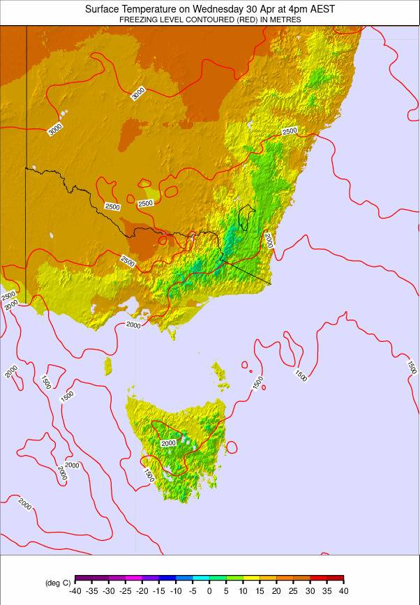 Australia - all SE weather map - click to go back to main thumbnail page