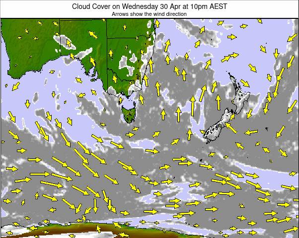 Australasia weather map - click to go back to main thumbnail page