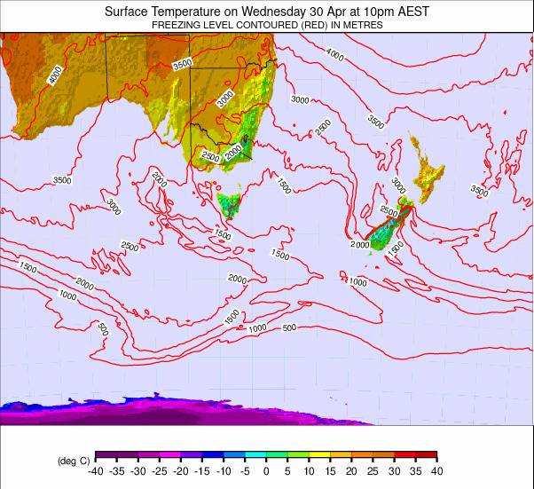 Australasia weather map - click to go back to main thumbnail page