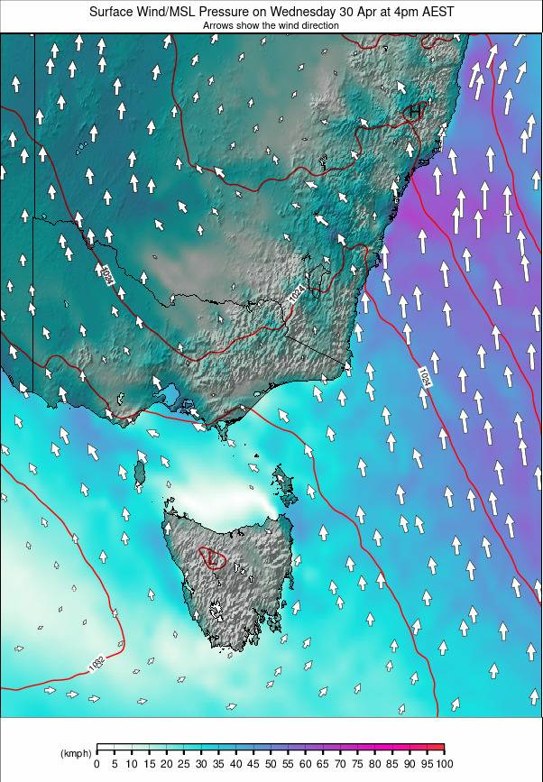 Australia - all SE weather map - click to go back to main thumbnail page