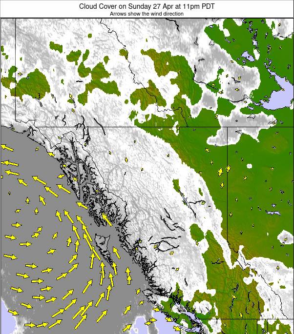 West Canada weather map - click to go back to main thumbnail page