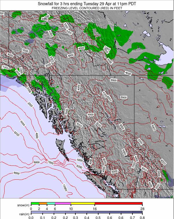 West Canada weather map - click to go back to main thumbnail page