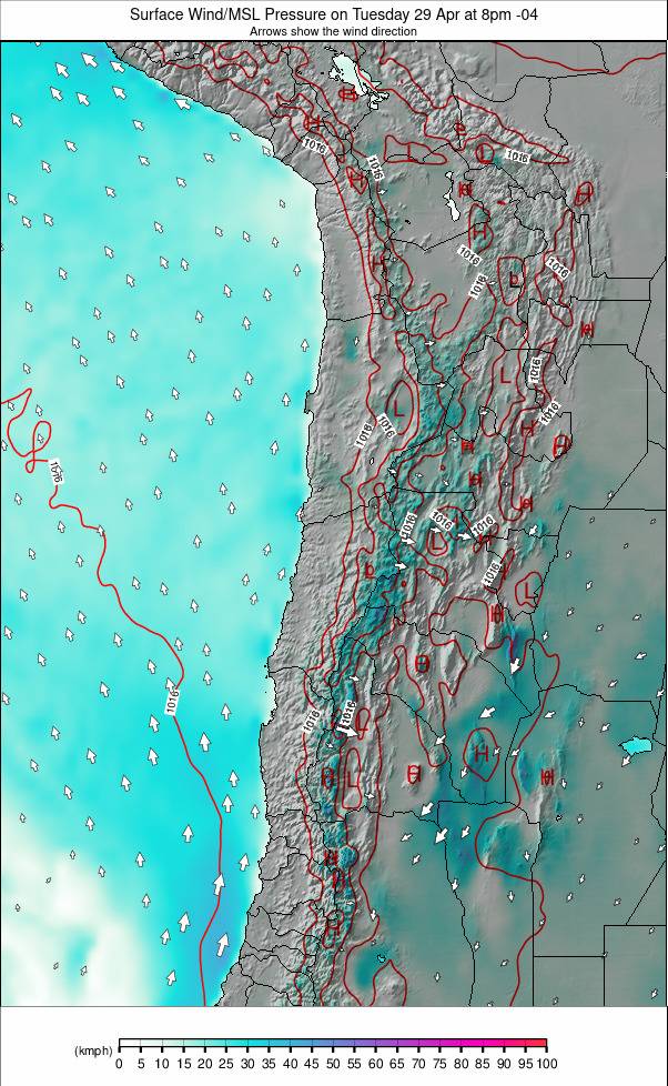 Bolivia weather map - click to go back to main thumbnail page