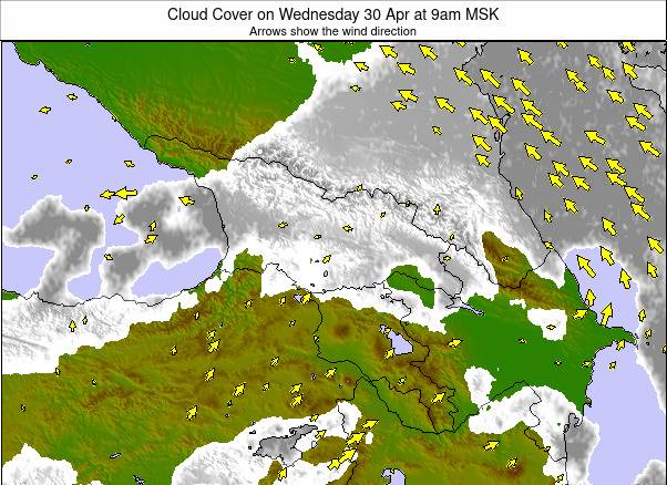 Caucasus weather map - click to go back to main thumbnail page