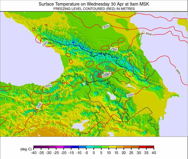 Caucasus weather map - click to go back to main thumbnail page