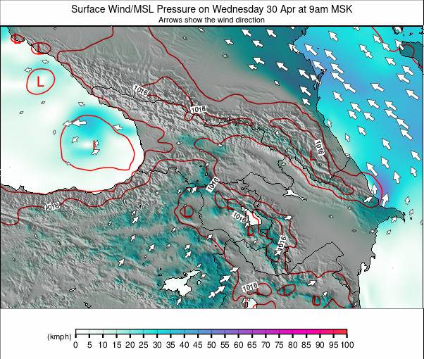 Caucasus weather map - click to go back to main thumbnail page