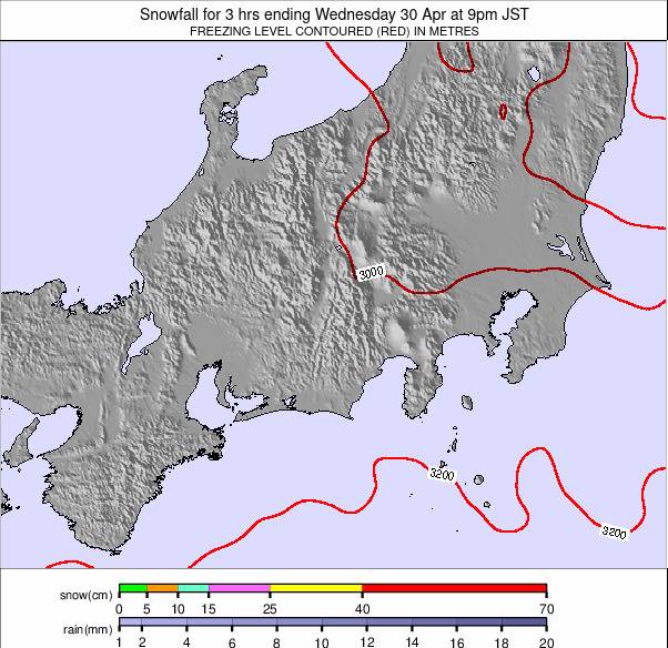 Central Honshu weather map - click to go back to main thumbnail page