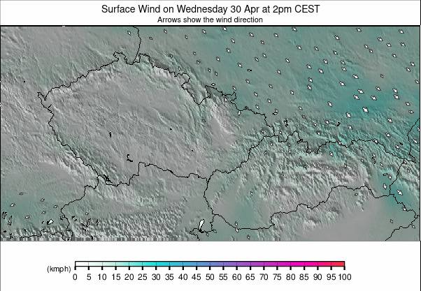 Czech Republic / Slovakia weather map - click to go back to main thumbnail page