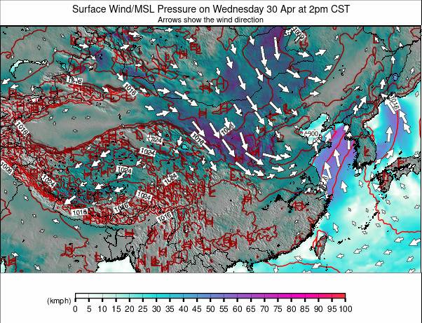 China weather map - click to go back to main thumbnail page