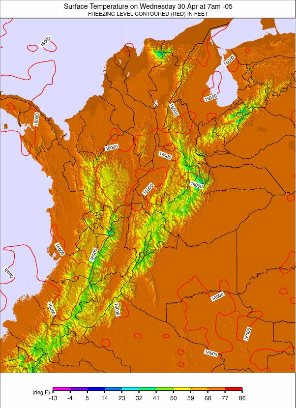 Colombia weather map - click to go back to main thumbnail page